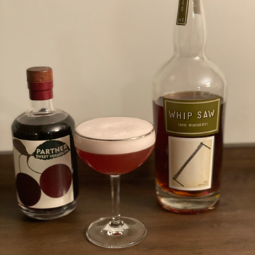 Crafted for Whip Saw Rye Whiskey by Vincent Rossetti of Eder Bros. Distributing, Connecticut.